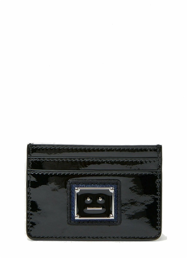 Photo: Acne Studios - Face Plaque Cardholder in Black