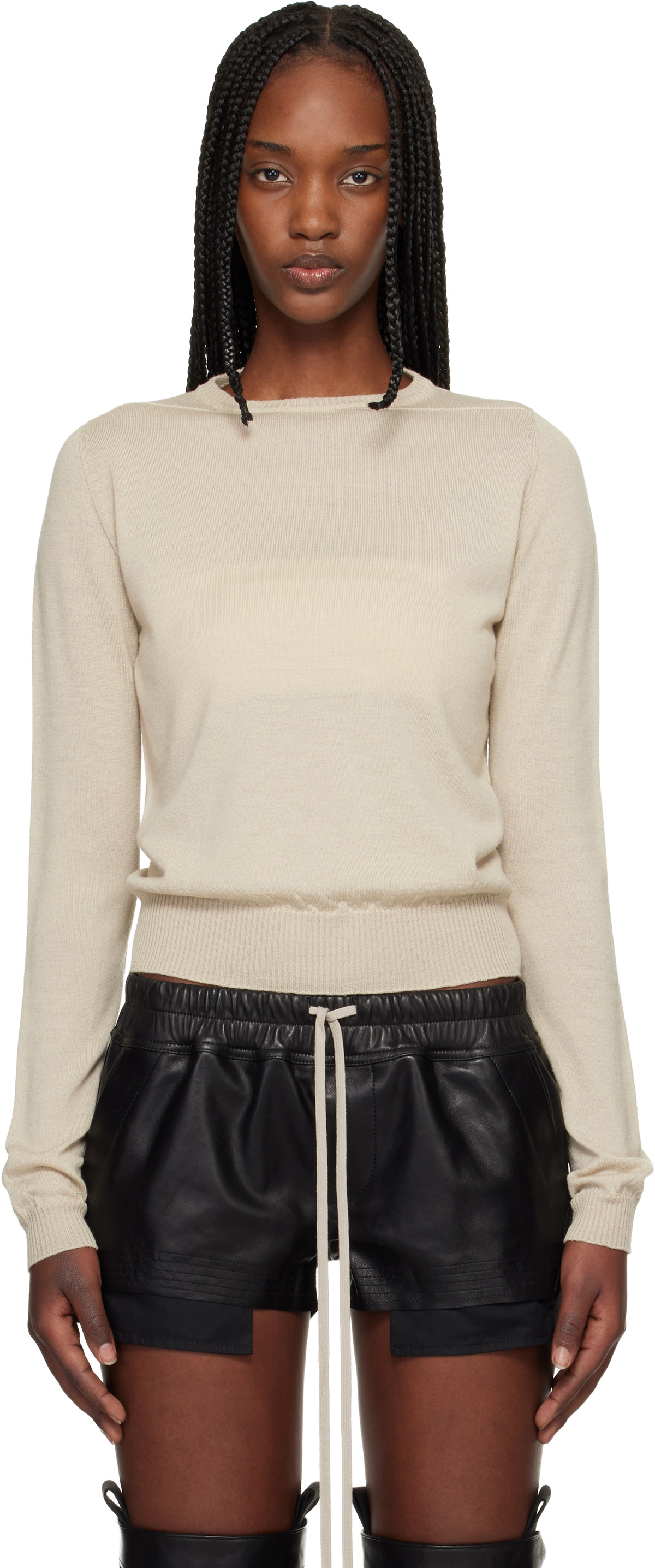 Rick Owens Off-White Temple Biker Level Sweater
