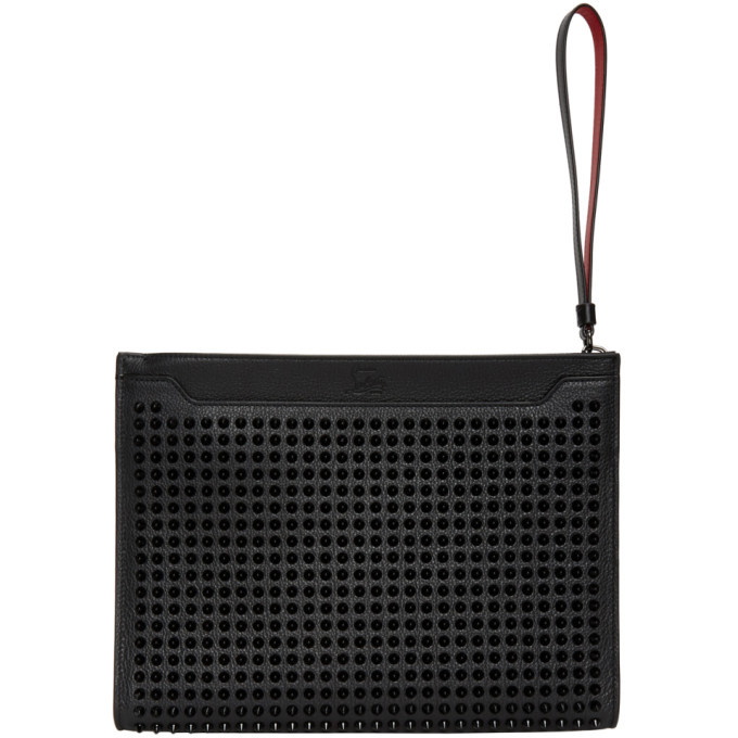 Photo: Christian Louboutin Black Spikes Skypouch Pouch