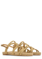 Castañer Pitra Raffia Sandals Beige