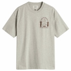 Damson Madder Women's Pour Over Coffee T-Shirt in Grey
