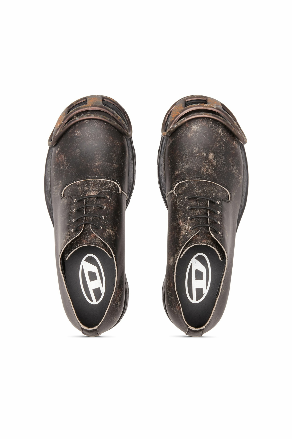 Diesel D-Hammer-Derby shoes in treated leather - Lace Ups