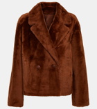 Yves Salomon Reversible double-breasted shearling jacket