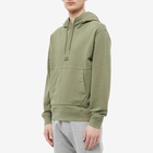 C.P. Company Men's Central Logo Popover Hoody in Bronze Green