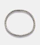 Shay Jewelry Diamond Mesh Stretch 18kt white gold bracelet with diamonds