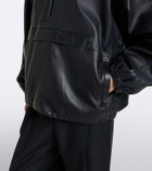 Róhe Hooded oversized leather jacket