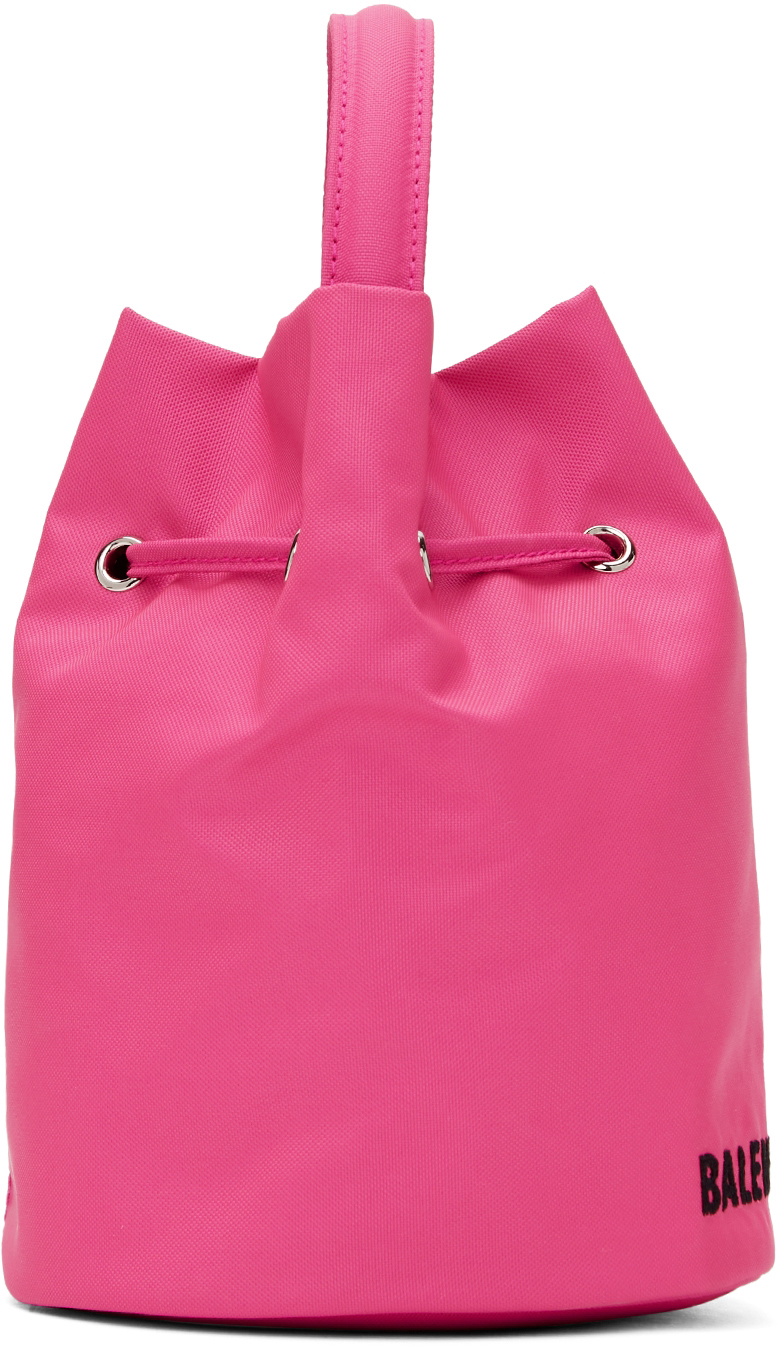 Balenciaga Wheel Sling Bag in Fluo Pink & Black