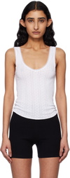 Cou Cou White 'The Scoop' Tank Top