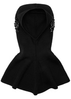 Simone Rocha Crystal-emebllished Wool-blend Balaclava - Black - One Size