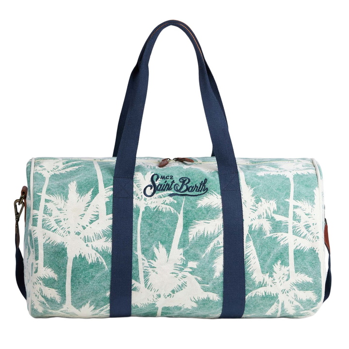 Photo: MC2 Saint Barth Travel Duffel Bag With Palms Print