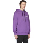 Palm Angels Purple New Basic Hoodie