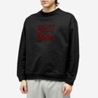PACCBET Men's Sun Logo Crew Sweatshirt in Black