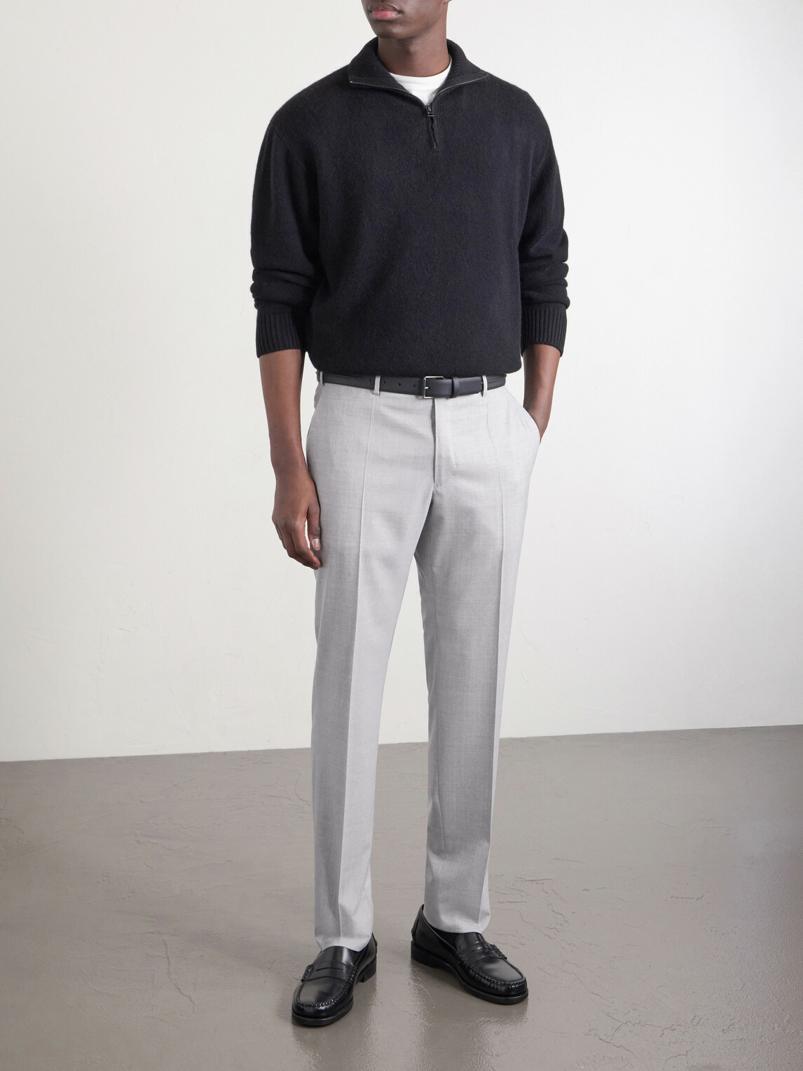 Slowear - Slim-Leg Wool Trousers - Gray