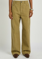 Rohe Baggy Wide-leg Jeans Khaki