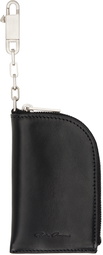 Rick Owens Black Keychain Wallet