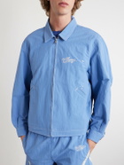 Cherry Los Angeles - Logo-Embroidered Paint-Splattered Shell Jacket - Blue
