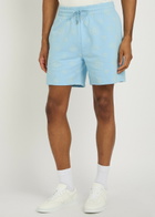 Casablanca Logo-monogrammed Cotton Shorts Light Blue