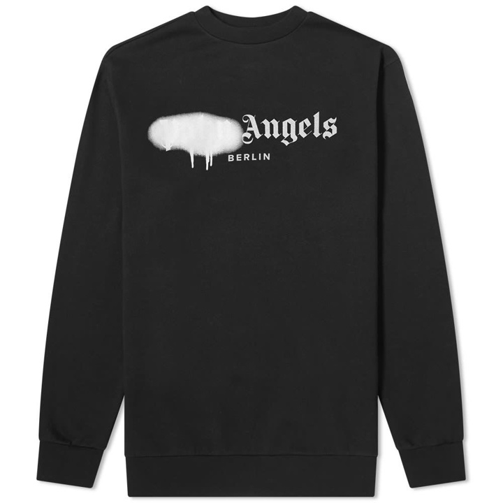 Photo: Palm Angels Spray Logo Crew Sweat - Berlin