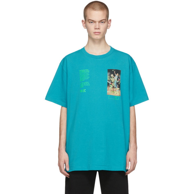 Photo: Off-White Blue Pascal Painting Over T-Shirt