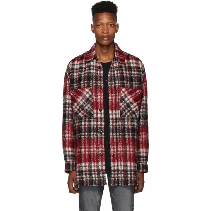 Photo: Faith Connexion Red and Black Tweed Check Shirt
