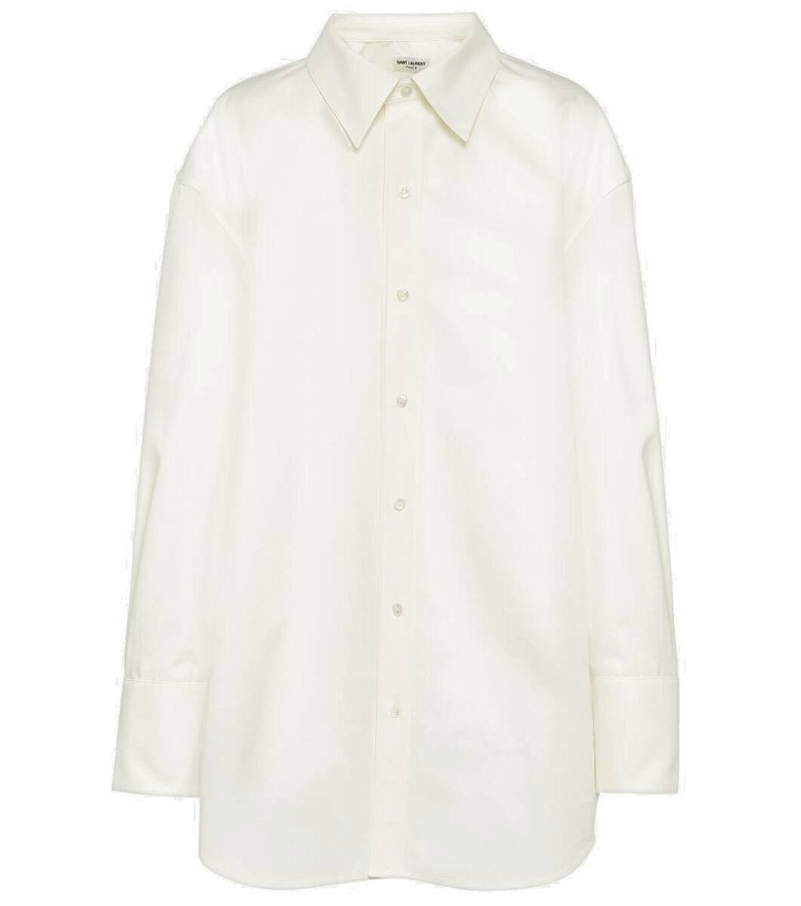 Photo: Saint Laurent Oversized cotton poplin shirt