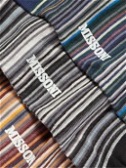 Missoni - Three-Pack Striped Cotton-Blend Socks - Multi