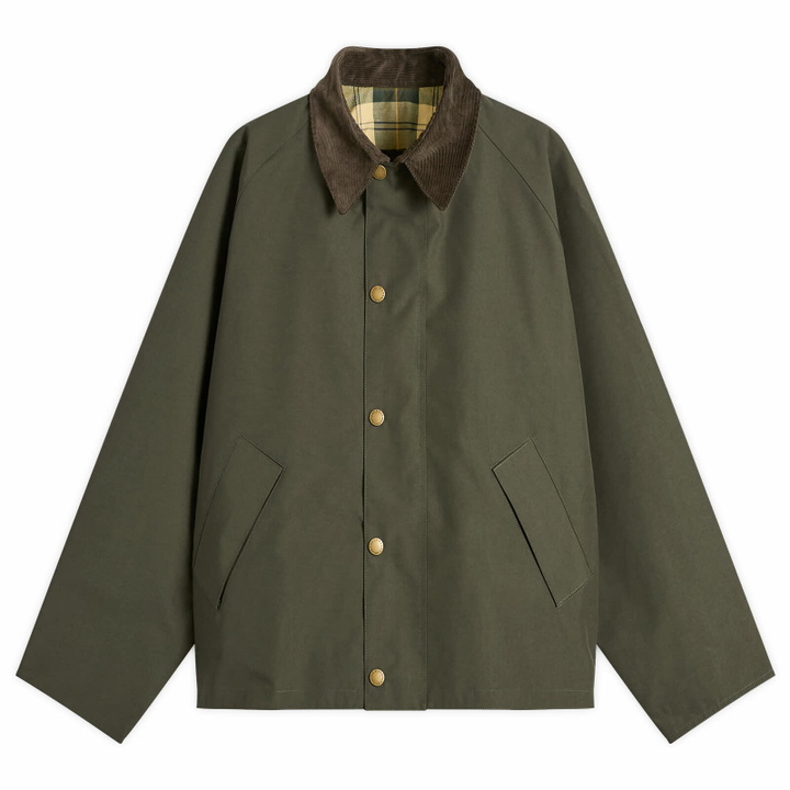 Photo: Barbour Men's OS Reversible Transporter Casual Jacket in Sage/Ancient Tartan