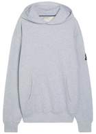 Sandbanks Logo-appliquéd Hooded Cotton Sweatshirt Grey
