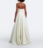 Markarian Bridal Laila jacquard bustier gown