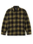 Flagstuff - Padded Checked Wool-Blend Overshirt - Yellow