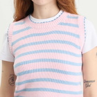 SUNDAYFRUITMARKET Women's Candy Cropped Knitted Vest in Pink