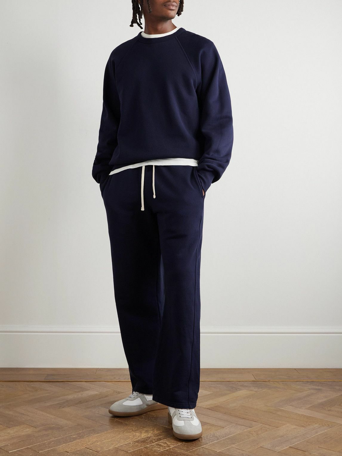 Les Tien - Cotton-Jersey Sweatshirt - Blue