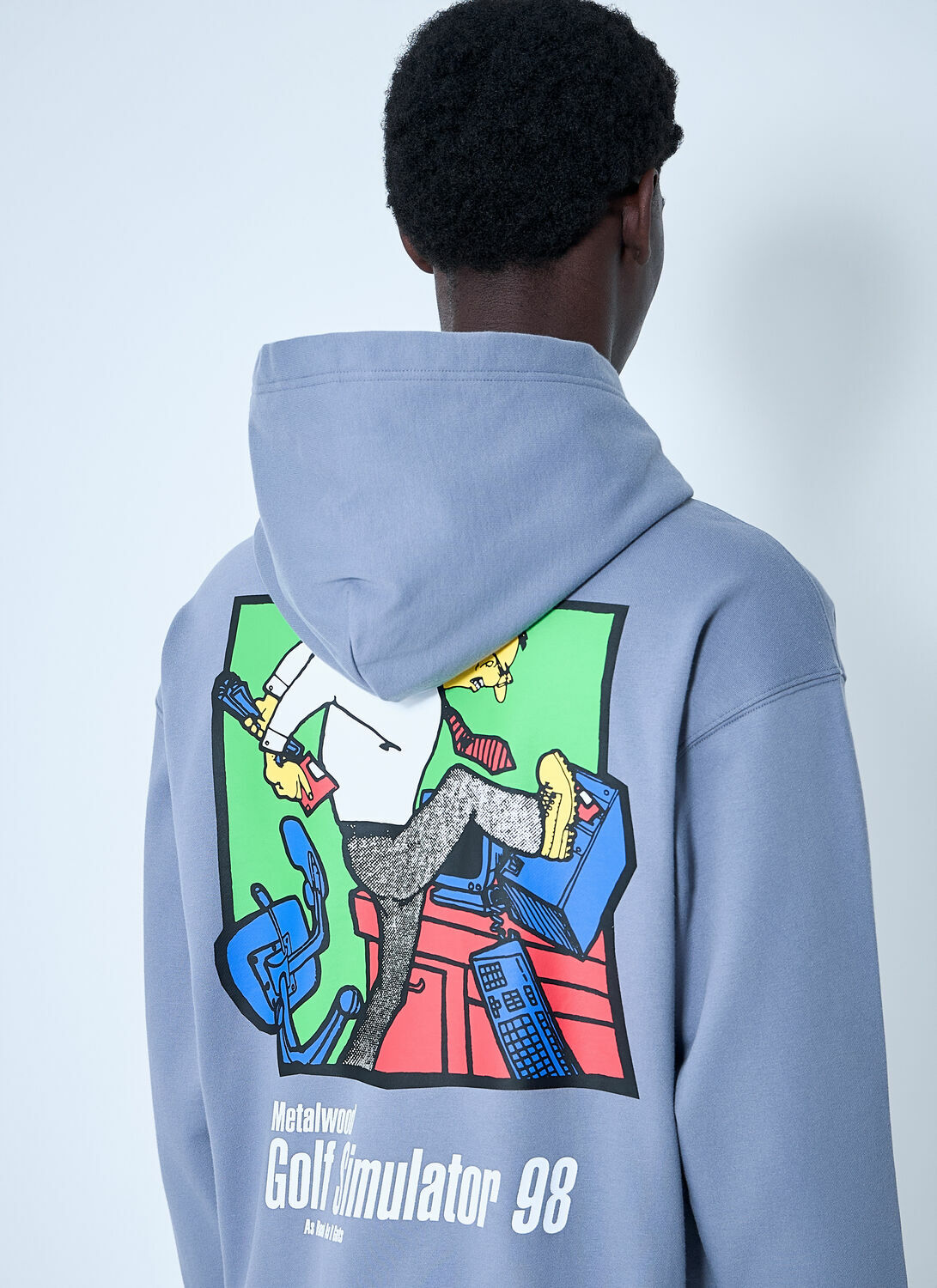 Metalwood Logo Print Hooded Sweatshirt