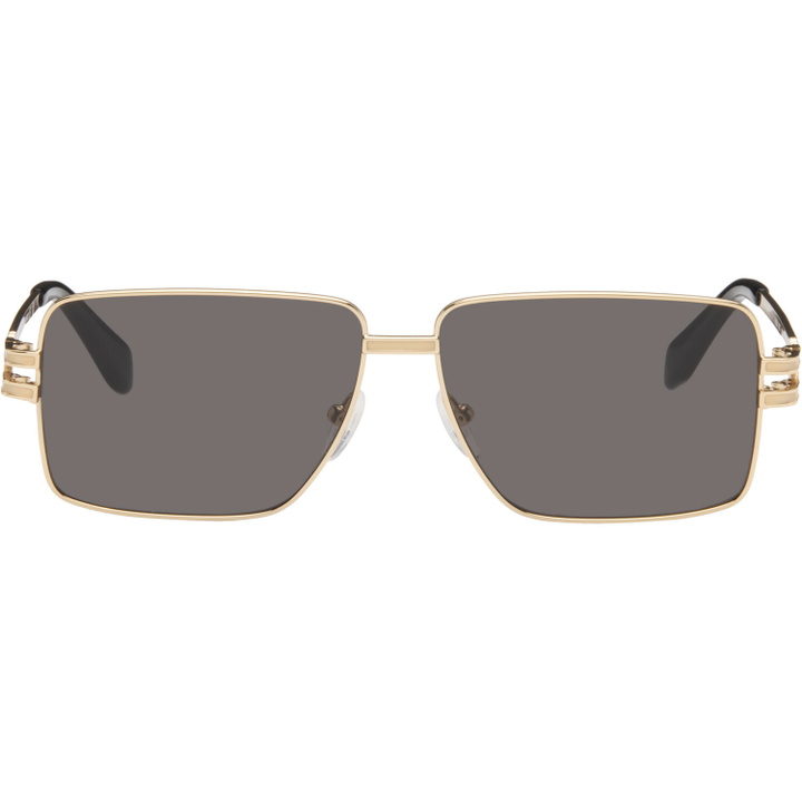 Photo: Palm Angels Gold Imperial Sunglasses