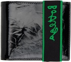 Bottega Veneta Black Crinkled Wallet
