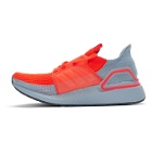adidas Originals Orange and Blue UltraBoost 19 Sneakers