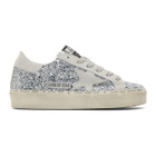Golden Goose Silver Glitter Hi Star Sneakers