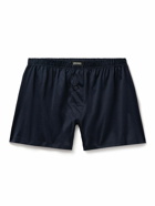 Zegna - Filoscozia® Cotton-Jersey Boxer Shorts - Blue