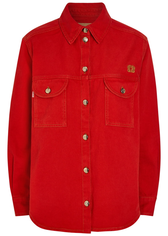 Photo: Blaze Milano Berber Denim Overshirt Red