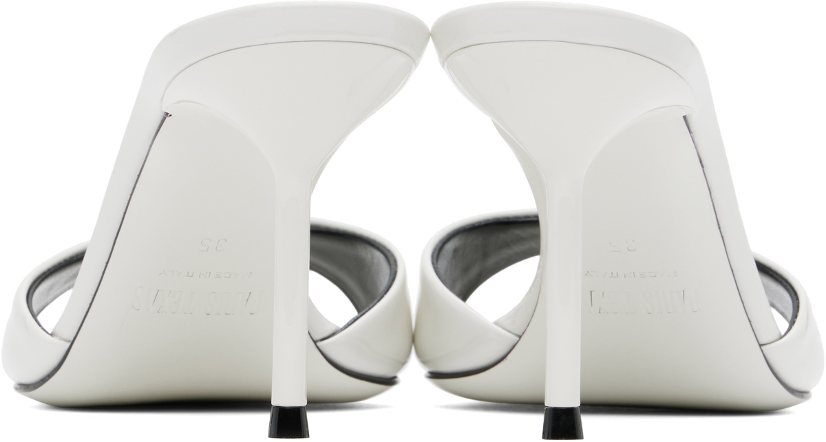 Paris Texas White Lidia 70 Mules Paris Texas