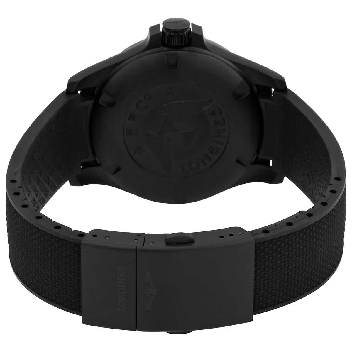 Longines Conquest Quartz Black Dial Mens Watch L3.716.2.56.9