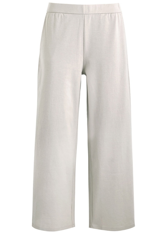 Photo: Eileen Fisher Wide-leg Cotton-blend Trousers Off White
