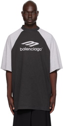 Balenciaga Black Raglan Sleeve T-Shirt