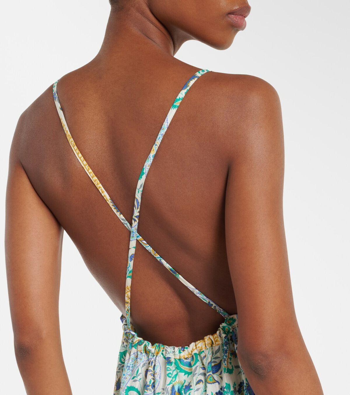 Etro Paisley tiered cotton maxi dress
