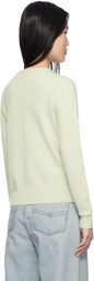 Blumarine Green Cashmere Cardigan