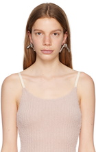 MM6 Maison Margiela Silver Knit Earrings