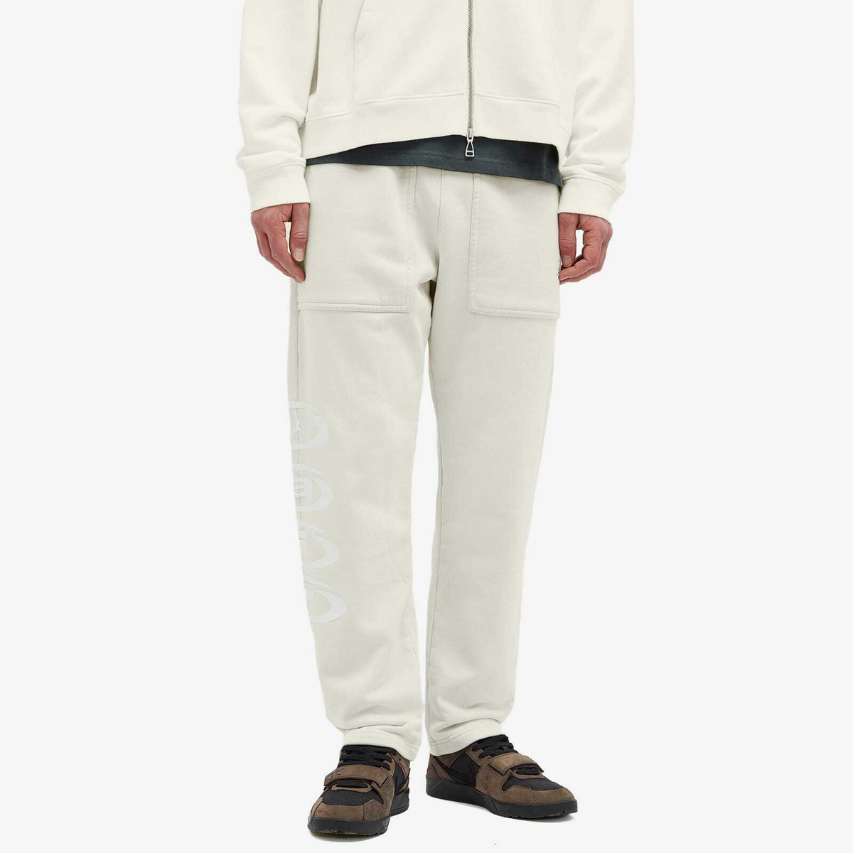 Air Jordan Men's x Travis Scott Fleece Pant in Light Bone