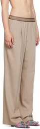 Acne Studios Taupe Pleated Trousers