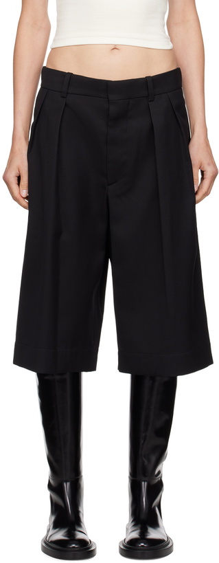 Photo: WARDROBE.NYC Black Low Rise Shorts