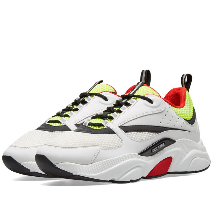 Photo: Dior Homme B22 Sneaker White, Yellow & Red